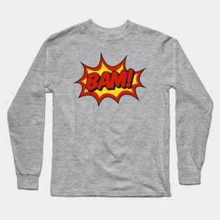 Bam! Comic Effect Long Sleeve T-Shirt